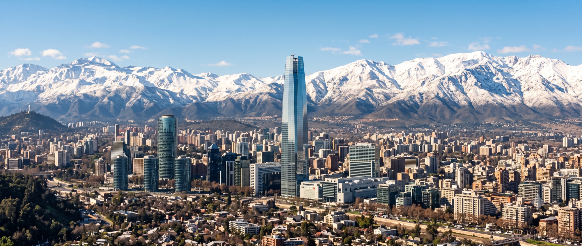 Santiago y la cordillera